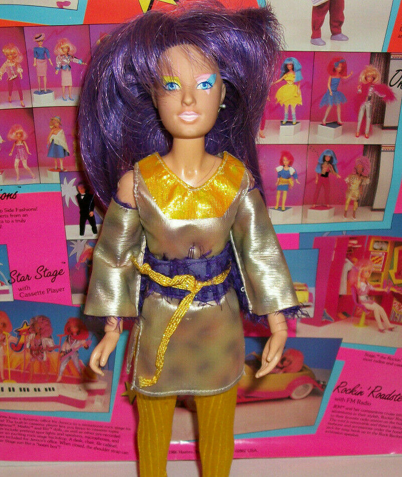 Jem 80's Vtg Hasbro Clothes Doll Fashion #7 Splashes Of Sound Clash