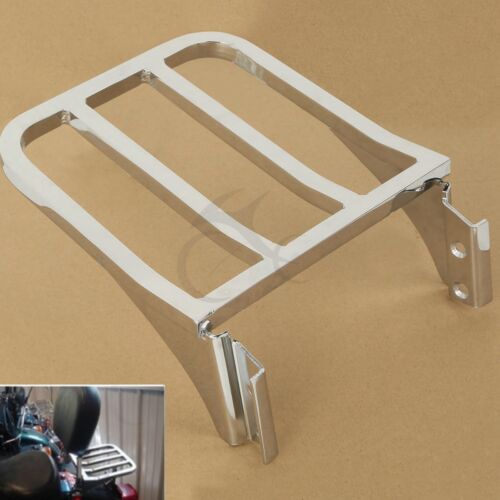 Detachable Rear Backrest Luggage Rack For Harley Heritage Softail Dyna Fatboy Us