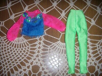 Hasbro's 1980's Jem Dolls Original 2 Piece Top & Green Pants