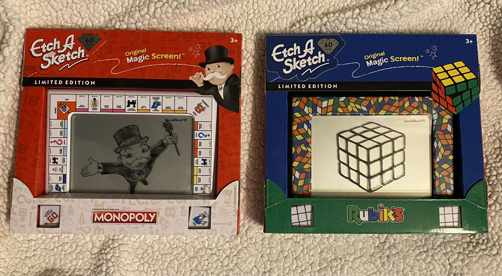 Etch A Sketch Limited Edition 60th Anniversary Monopoly And Rubik’s Cube Edition